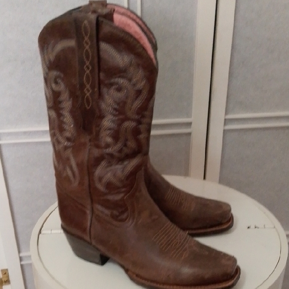 Vaccari Brown Western Cowboy Boots main image 4